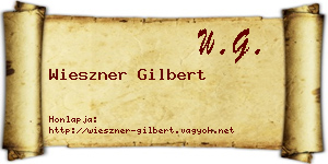 Wieszner Gilbert névjegykártya